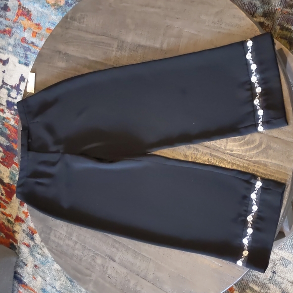 Harolds Womens Black Pants Fan Detail - Picture 1 of 8